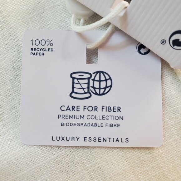 NWT PORTER & ASH SZ L Men's Linen Blend Floral White & Blue Short Sleeve Shirt - Picture 12 of 12